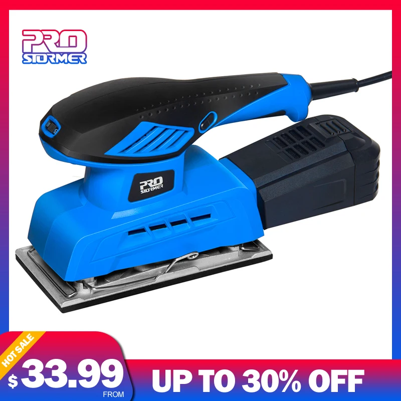 PROSTORMER 240W 220V Electric Random Orbital Sander 7 Variable Speed Sheet Sanding Machine Woodworking Tool Dust Collection
PROSTORMER 240W 220V Electric Random Orbital Sander 7 Variable Speed Sheet Sanding Machine Woodworking Tool Dust Collection