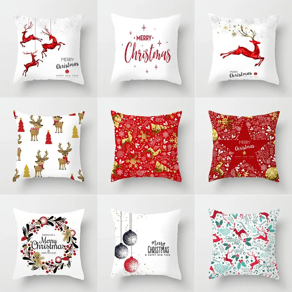 Cushion Cover 45*45cm Christmas Deer Polyester Soft Throw Pillow Cover Sofa Pillowcase Merry Christmas Decorations For Home
Cushion Cover 45*45cm Christmas Deer Polyester Soft Throw Pillow Cover Sofa Pillowcase Merry Christmas Decorations For Home