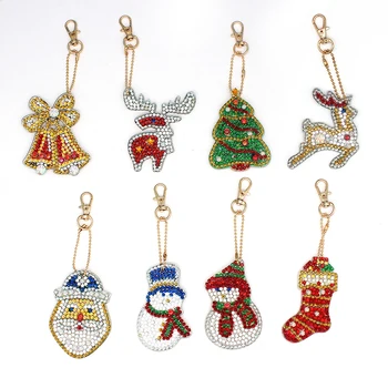8Pcs Set 2019 christmas Car Interior Decoration Diamond Keychain Key Chains Keyring Art Craft Key Bag Decor Xmas Key Rings
8Pcs Set 2019 christmas Car Interior Decoration Diamond Keychain Key Chains Keyring Art Craft Key Bag Decor Xmas Key Rings