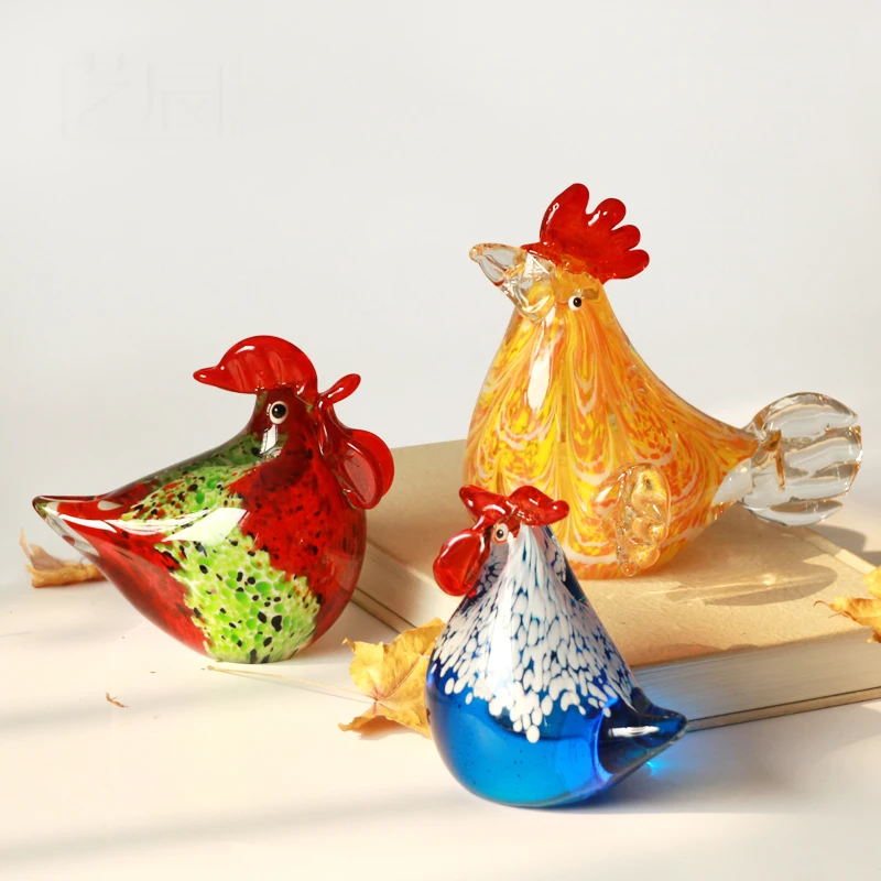 Creative Handmade Animal Cock Vintage Statue Home Decor Crafts Room Decoration Objects Animals Glass Figurines Gift
Creative Handmade Animal Cock Vintage Statue Home Decor Crafts Room Decoration Objects Animals Glass Figurines Gift