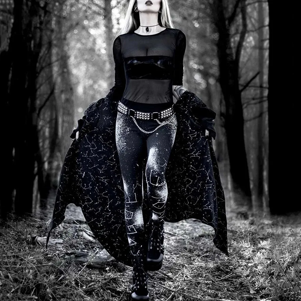 Gothic Style Leggings Women Skinny Goth Print Pencil Pants Fitness High Waist Stretch Push Up Leggings Sweatpants Trousers
Gothic Style Leggings Women Skinny Goth Print Pencil Pants Fitness High Waist Stretch Push Up Leggings Sweatpants Trousers