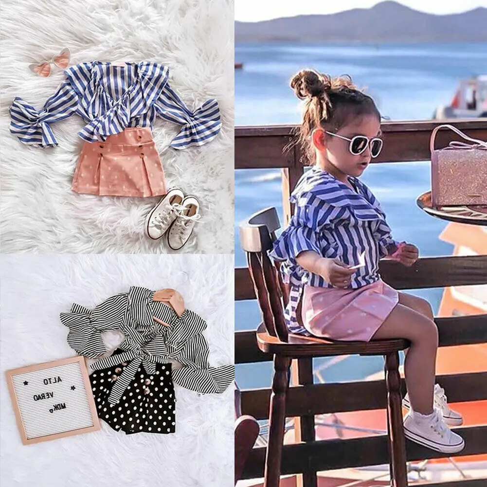 1-6Y Autumn Spring Toddler Kid Girls Clothing Set Ruffles Bow Long Sleeve V Neck Tops + Dot Skirts Outfits Kid Costumes
1-6Y Autumn Spring Toddler Kid Girls Clothing Set Ruffles Bow Long Sleeve V Neck Tops + Dot Skirts Outfits Kid Costumes