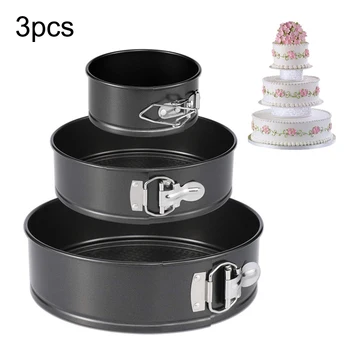 3pcs Nonstick Leakproof Carbon Steel Cheesecake Tray Pans Bakeware Heat-resistant Baking Moulds Detachable Tools
3pcs Nonstick Leakproof Carbon Steel Cheesecake Tray Pans Bakeware Heat-resistant Baking Moulds Detachable Tools