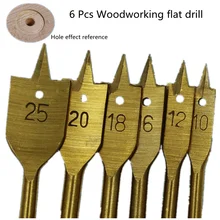6 Pcs Titanium Plated Woodworking Flat Drill Woodworking Drill Bit Wood Hole Wood Puncher Electric Drill Hardware Accessories
6 Pcs Titanium Plated Woodworking Flat Drill Woodworking Drill Bit Wood Hole Wood Puncher Electric Drill Hardware Accessories