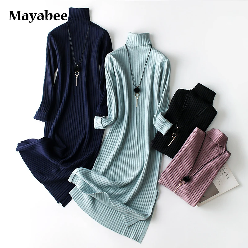Anti-Pilling Sweater Dress For Fall/Winter 2021 New Female Fit High Neck Dress Long Sleeve Knitted Base Skirt
Anti-Pilling Sweater Dress For Fall/Winter 2021 New Female Fit High Neck Dress Long Sleeve Knitted Base Skirt
