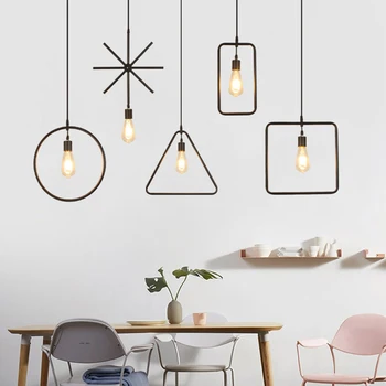 Personality Single Head Restaurant Pendant Lights Clothing Shop Nordic Living Room Hallway Bar Modern Geometry Lamp
Personality Single Head Restaurant Pendant Lights Clothing Shop Nordic Living Room Hallway Bar Modern Geometry Lamp