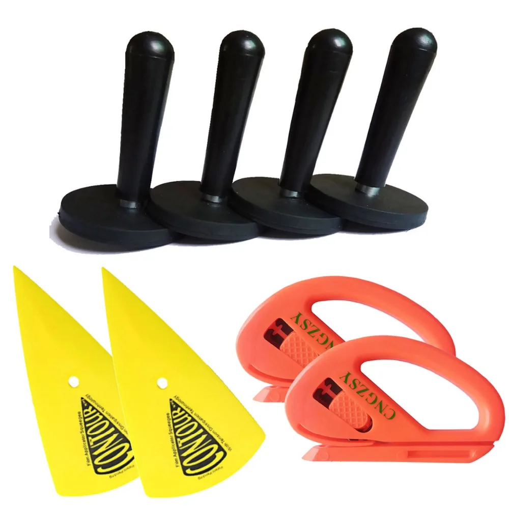 4pcs Magnet Holders + 2pcs Edge Squeegee + 2pcs Safety Film Cutter Car Window Tinting Auto Film Install Wrapping Applicator K59
4pcs Magnet Holders + 2pcs Edge Squeegee + 2pcs Safety Film Cutter Car Window Tinting Auto Film Install Wrapping Applicator K59
