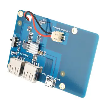 Dual USB Output Lithium Battery Expansion Board for Raspberry Pi3 Independent Power Supply for Constant Current Charging
Dual USB Output Lithium Battery Expansion Board for Raspberry Pi3 Independent Power Supply for Constant Current Charging