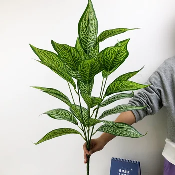 75cm 26 Leaves Tropical Monstera Large Artificial Plants Fake Zebra Leaf Plastic Palm Tree Branch For Home Garden Wedding Decor
75cm 26 Leaves Tropical Monstera Large Artificial Plants Fake Zebra Leaf Plastic Palm Tree Branch For Home Garden Wedding Decor