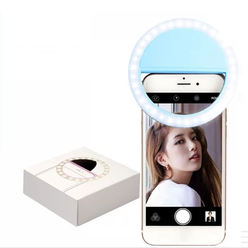 Adustable Mini Clip-on Mobile phone Selfie Ring Selfie Portable LED Light Lamp Fill-in Light for iPhone Plus Android Wireless
Adustable Mini Clip-on Mobile phone Selfie Ring Selfie Portable LED Light Lamp Fill-in Light for iPhone Plus Android Wireless