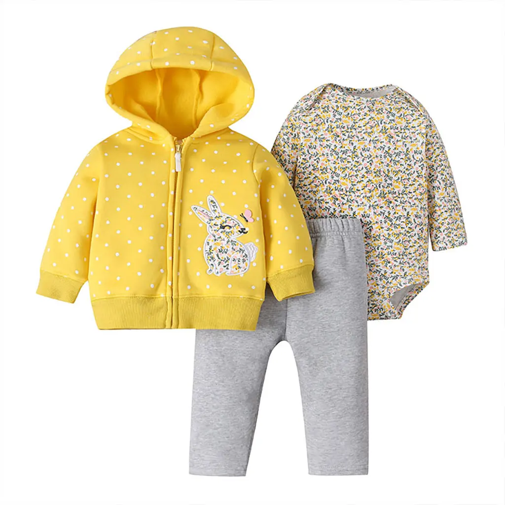 Infant Baby boy girls clothes 2022 Autumn Winter Warm Hooded Coat+Bodysuit+Pants 3 Pieces Bebe Kids Clothing Outfits Sets Infant
Infant Baby boy girls clothes 2022 Autumn Winter Warm Hooded Coat+Bodysuit+Pants 3 Pieces Bebe Kids Clothing Outfits Sets Infant