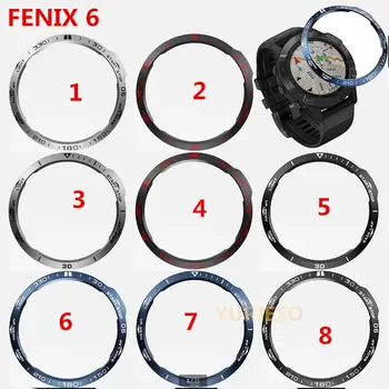 

Ring Case Protection Cover Bezel For Garmin Fenix 6 Fenix 6 pro 6 sapphire Smart Bracelet Bezel Ring Anti Scratch Metal Cases