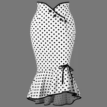 Women Elegant Polka Dot Print Mermaid Trumpet Skirts 2021 Korean Fashion Summer Female Sexy High Waist Midi Skirt Office Lady 
Women Elegant Polka Dot Print Mermaid Trumpet Skirts 2021 Korean Fashion Summer Female Sexy High Waist Midi Skirt Office Lady