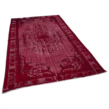 179x286 Cm Red Handmade Over Dyed Rug-6x9 Ft
179x286 Cm Red Handmade Over Dyed Rug-6x9 Ft