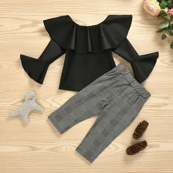 2PCS Newborn Toddler Baby Girl Clothes PU Flared Tops + Plaid Pants Outfits Set
2PCS Newborn Toddler Baby Girl Clothes PU Flared Tops + Plaid Pants Outfits Set
