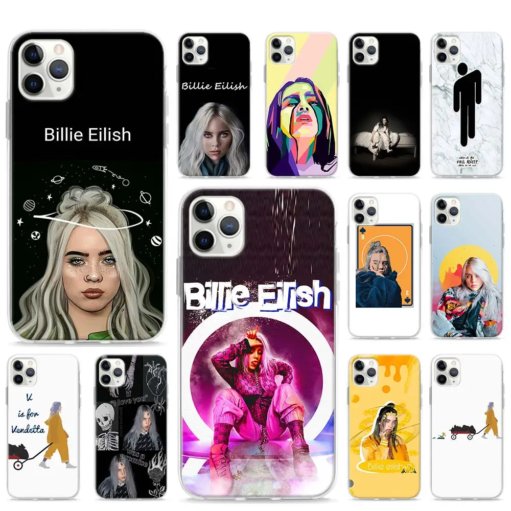 Billie Eilish Soft Phone case for iPhone 11 Pro Max XR X XS MAX 6 7 8 Plus SE TPU Sillicone Cover Shell
Billie Eilish Soft Phone case for iPhone 11 Pro Max XR X XS MAX 6 7 8 Plus SE TPU Sillicone Cover Shell