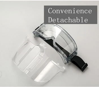 Detachable Clear Protective Goggles Anti-splash Safety Glasses Face Mask Convenience Protection Clear Work Safety Mask
Detachable Clear Protective Goggles Anti-splash Safety Glasses Face Mask Convenience Protection Clear Work Safety Mask
