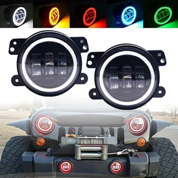 2PCS DOT 4Inch Round Wrangler Led Fog Light 30W 6000K White Halo Ring DRL Off Road Fog Lamps For Jeep Wrangler JK TJ LJ
2PCS DOT 4Inch Round Wrangler Led Fog Light 30W 6000K White Halo Ring DRL Off Road Fog Lamps For Jeep Wrangler JK TJ LJ