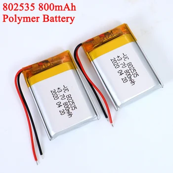 3.7V 800mAh 802535 Lithium Polymer Li-Po Rechargeable Battery For bluetooth speaker MP5 GPS DVD PDA PDA LED Light Li-ion Cell
3.7V 800mAh 802535 Lithium Polymer Li-Po Rechargeable Battery For bluetooth speaker MP5 GPS DVD PDA PDA LED Light Li-ion Cell