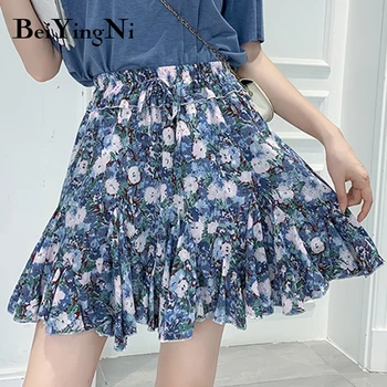 Beiyingni High Waist Chiffon Floral Print Summer Casual Skirt Women Drawstring Boho Beach Lining Mini Skirt Female Saias Faldas
Beiyingni High Waist Chiffon Floral Print Summer Casual Skirt Women Drawstring Boho Beach Lining Mini Skirt Female Saias Faldas