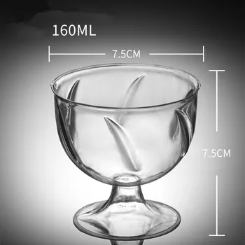 

50pcs Net red mousse cake pastry transparent plastic cup diy pudding yogurt jelly dessert cup party favors goblet wine cup 160ml