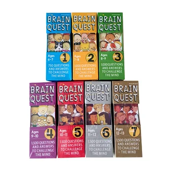7 Boxes/Set Brain Quest Version Intellectual Development English Word Cards Books Questions and Answers Card Smart Start Kids
7 Boxes/Set Brain Quest Version Intellectual Development English Word Cards Books Questions and Answers Card Smart Start Kids
