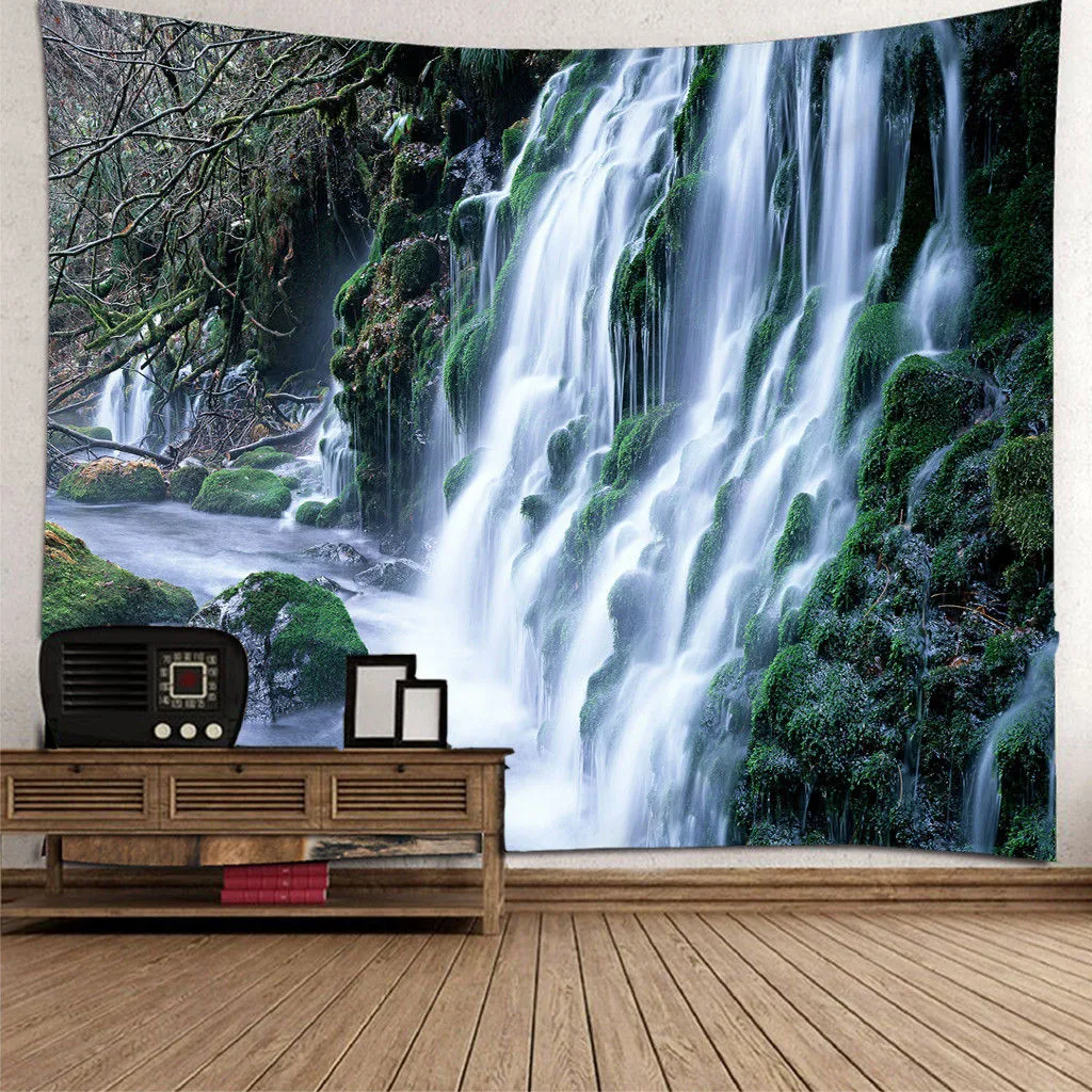3D пляжное полотенце настенный гобелен водопад пейзаж красивый принт лесного