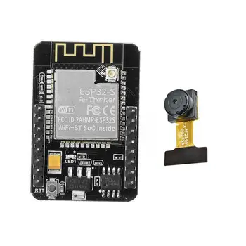 ESP32-CAM Wireless WiFi Bluetooth Module with OV2640 5V DC TF ESP32 Dual-core 32bit 2MP Card CPU Development Board Camera S1J5
ESP32-CAM Wireless WiFi Bluetooth Module with OV2640 5V DC TF ESP32 Dual-core 32bit 2MP Card CPU Development Board Camera S1J5
