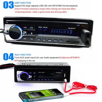 Car Stereo JSD520 Bluetooth V2.0 12V In-dash 1 Din FM Car Radio ISO power Aux Input Receiver SD USB MP3 MMC WMA Player
Car Stereo JSD520 Bluetooth V2.0 12V In-dash 1 Din FM Car Radio ISO power Aux Input Receiver SD USB MP3 MMC WMA Player