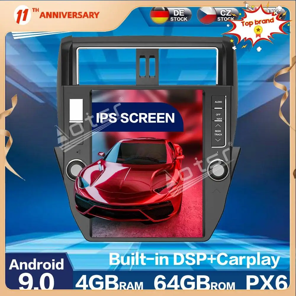 Aorts Tesla Style PX6 Android 9,0 4 + 64 ГБ для TOYOTA LAND CRUISER Prado 150 2010 + автомобильный Радио плеер Авто Стерео HD GPS навигация
Aorts Tesla Style PX6 Android 9,0 4 + 64 ГБ для TOYOTA LAND CRUISER Prado 150 2010 + автомобильный Радио плеер Авто Стерео HD GPS навигация