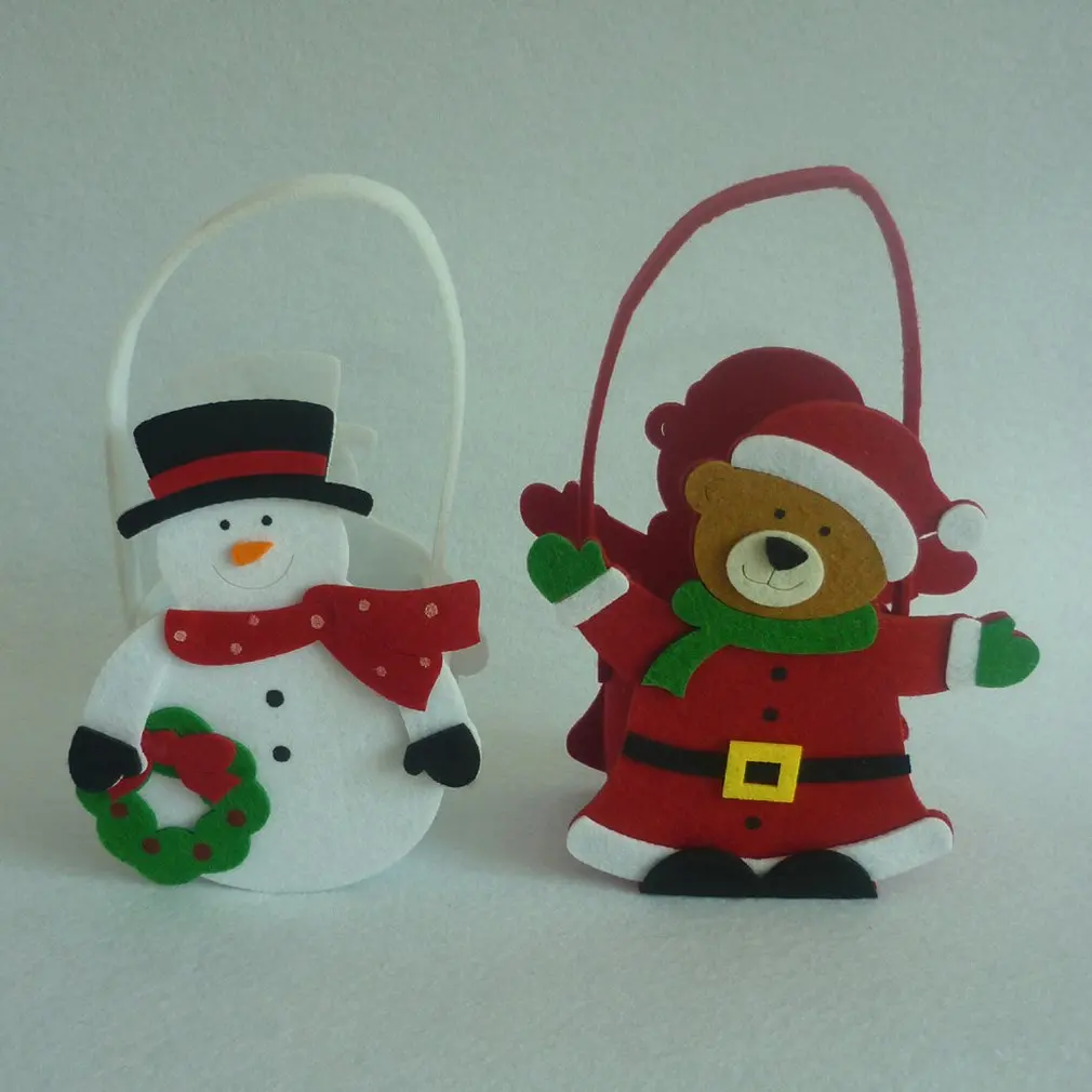christmas faux bark creative pattern cartoon tote bag child g