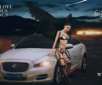 High quality black Devil angel wings Adults large sexy Model walk show shooting props Halloween party decor 
High quality black Devil angel wings Adults large sexy Model walk show shooting props Halloween party decor