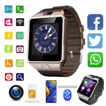 DZ09 Smartwatch Smart Watch Clock Men Women Sport Bluetooth Phone Call Wristwatch Support SIM TF Card Camera For Android OS
DZ09 Smartwatch Smart Watch Clock Men Women Sport Bluetooth Phone Call Wristwatch Support SIM TF Card Camera For Android OS