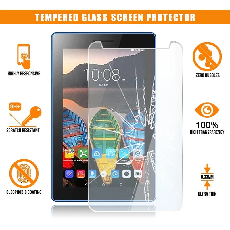 Screen Protector for Lenovo tab 3 7 inch Tablet Tempered Glass 9H Premium Scratch Resistant Anti-fingerprint HD Clear Film Cover
Screen Protector for Lenovo tab 3 7 inch Tablet Tempered Glass 9H Premium Scratch Resistant Anti-fingerprint HD Clear Film Cover
