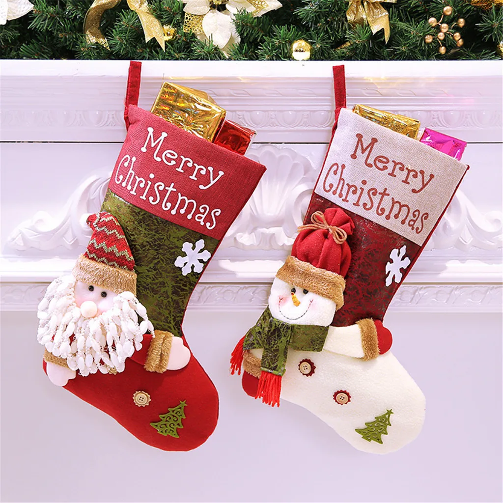 candy bag christmas gifts tree ornament stocking santa claus