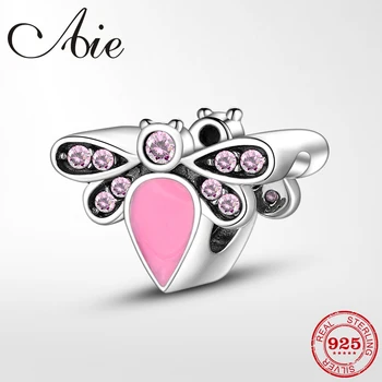 925 Sterling Silver Accessories beautiful insect bee pink CZ beads Fit for fine Jewelry making Original European Charm Bracelet
925 Sterling Silver Accessories beautiful insect bee pink CZ beads Fit for fine Jewelry making Original European Charm Bracelet
