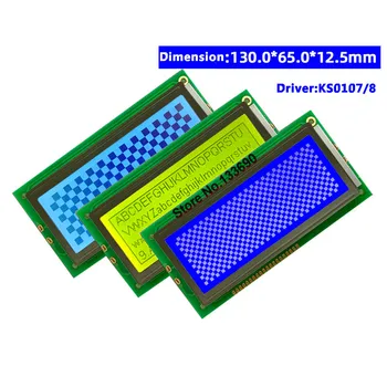 5v Graphic Blue/Yellow/Gray Negative LCD Module Display Screen LCM 19264 192X64 192*64 build-in KS0107 KS0108 LED Backlight
5v Graphic Blue/Yellow/Gray Negative LCD Module Display Screen LCM 19264 192X64 192*64 build-in KS0107 KS0108 LED Backlight