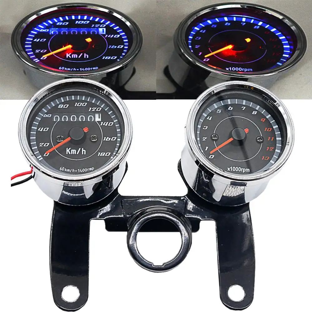 Motorcycle LED Backlight Odometer & Tachometer Speedometer Gauge Meter Universal 12V
Motorcycle LED Backlight Odometer & Tachometer Speedometer Gauge Meter Universal 12V