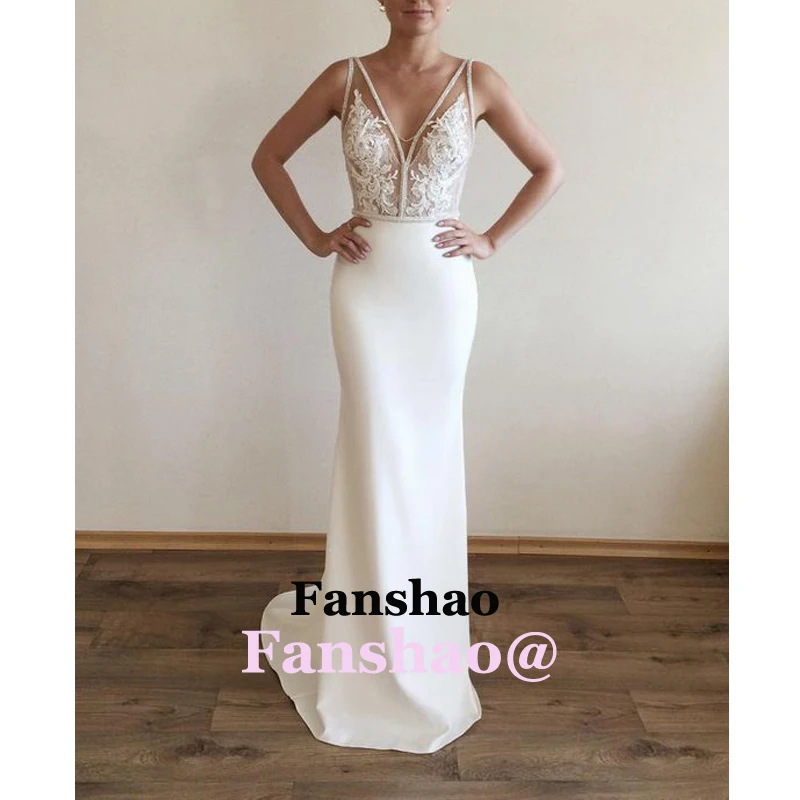 White Elegant V Neck Backless Evening Dress Appliques Mermaid Formal Party Prom Gowns Saudi Arabric Dubai Vestidos de Fiesta
White Elegant V Neck Backless Evening Dress Appliques Mermaid Formal Party Prom Gowns Saudi Arabric Dubai Vestidos de Fiesta