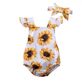 Pudcoco Summer Body Baby Girl Floral Printed Fly Sleeve Clothes Bodysuit Headband New born Set Outfits
Pudcoco Summer Body Baby Girl Floral Printed Fly Sleeve Clothes Bodysuit Headband New born Set Outfits
