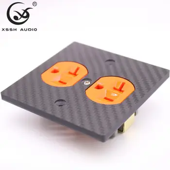 2*US KS-II # Power Socket Hi-end DIY HIFI Copper plated 24k gold 20amp 20A 125V Carbon Fiber plate power socket electric outlet
2*US KS-II # Power Socket Hi-end DIY HIFI Copper plated 24k gold 20amp 20A 125V Carbon Fiber plate power socket electric outlet