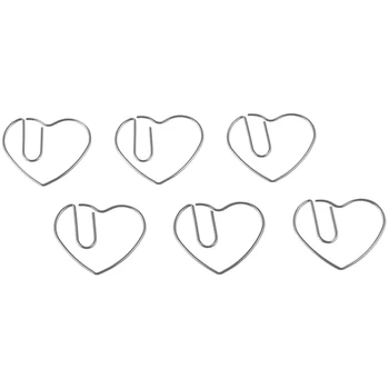 100 Pieces 3cm Love Heart Shaped Small Paper Clips Bookmark Clips for Office School Home (Silver color) 
100 Pieces 3cm Love Heart Shaped Small Paper Clips Bookmark Clips for Office School Home (Silver color)