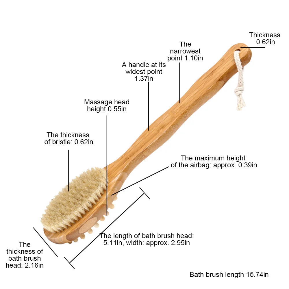 New Arrival Body Shower Massage Brush for Dry Skin Brushing Back Scrubber Skin Exfoliating and Cellulite Bamboo Bath Brush
New Arrival Body Shower Massage Brush for Dry Skin Brushing Back Scrubber Skin Exfoliating and Cellulite Bamboo Bath Brush