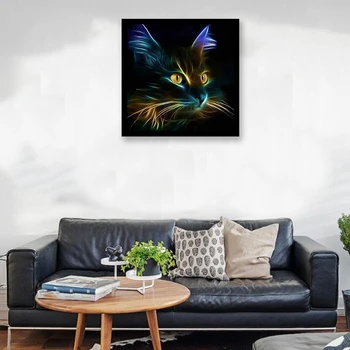 DIY Painting Tools Colorful Full Diamond DIY Diamond Painting Handmade Kits for Home Wall Decor-Shadow Cat
DIY Painting Tools Colorful Full Diamond DIY Diamond Painting Handmade Kits for Home Wall Decor-Shadow Cat