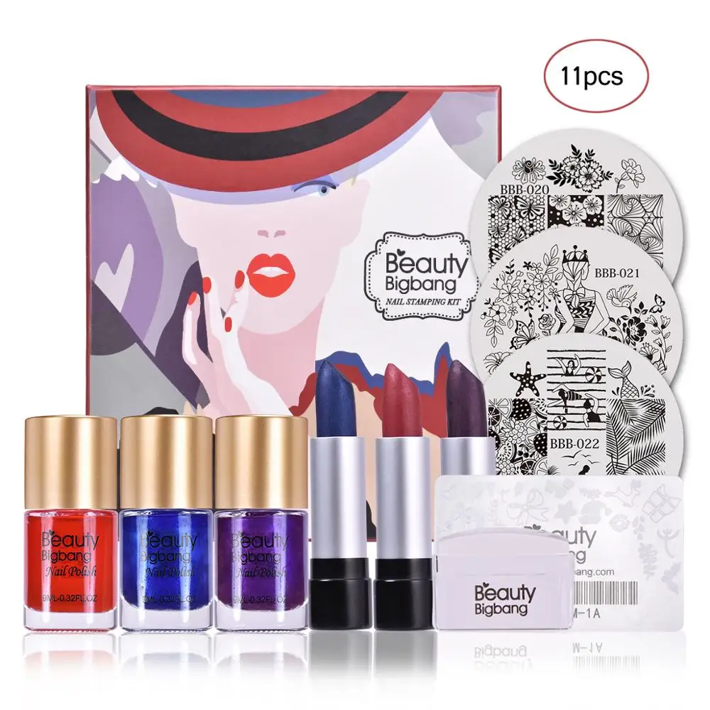 11Pcs/Set Nail Stamping Starter Kit 3 Stamping Plates Round Stamping Plate Clear Jelly Stamper Scraper with 3 Stamping Polishes
11Pcs/Set Nail Stamping Starter Kit 3 Stamping Plates Round Stamping Plate Clear Jelly Stamper Scraper with 3 Stamping Polishes