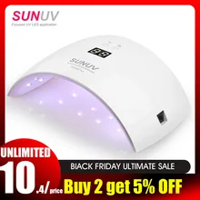 SUNUV SUN9x Plus 36W Lâmpada de unhas Lâmpada UV Secador de unhas para UV Gel LED Máquina de unhas de gel Conjunto de temporizad(China)