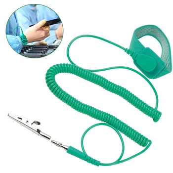 3m Anti Static Wrist Strap Band Adjustable Extendable ESD Strap Anti Shock Wristband Bracelet with Alligator Clip Grounding Wire
3m Anti Static Wrist Strap Band Adjustable Extendable ESD Strap Anti Shock Wristband Bracelet with Alligator Clip Grounding Wire