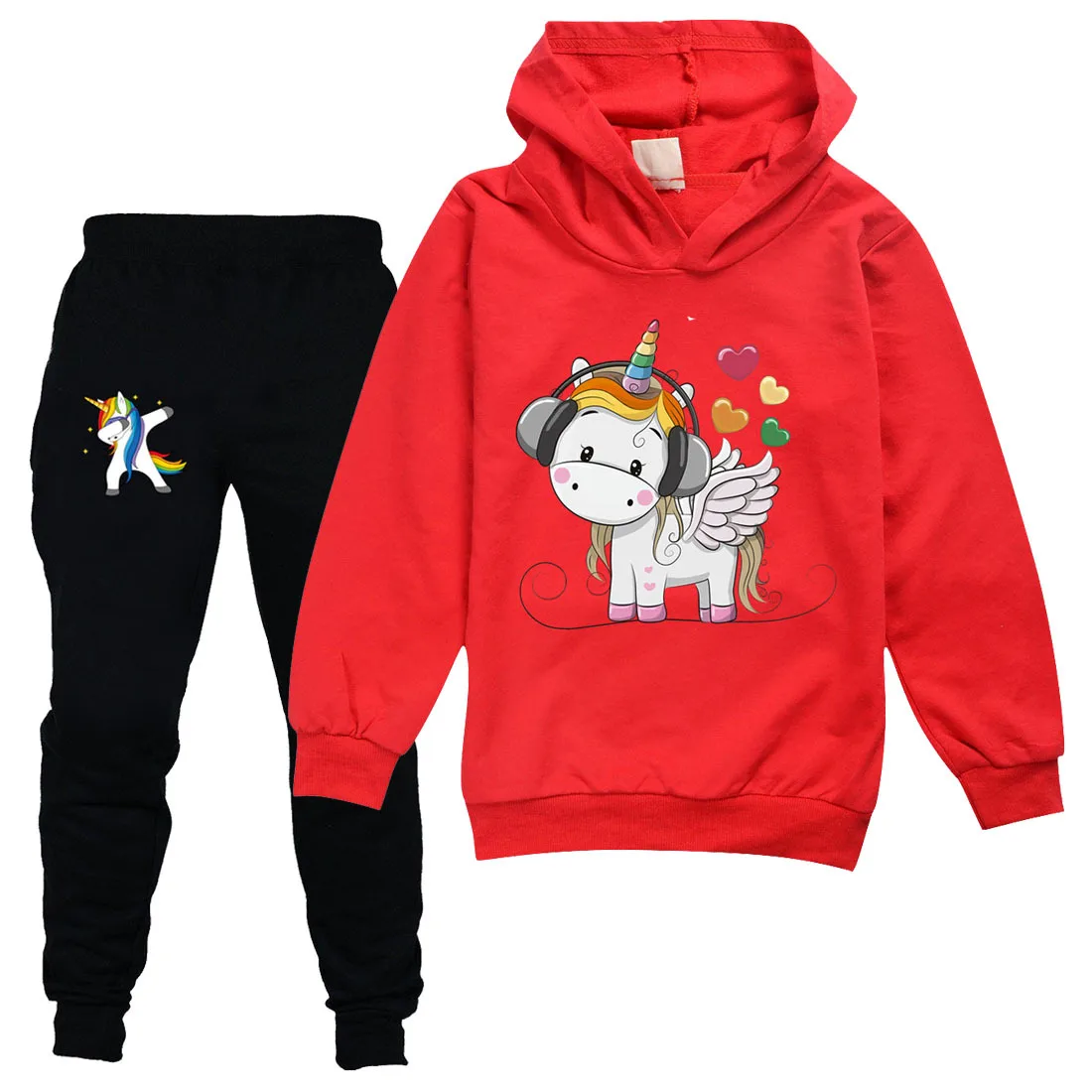 Unicorn children sweater + casual pants suit Unicorn children sweater + casual pants suit
