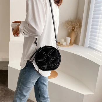 Round Fashion Women Shoulder Crossbody Bags Bolsas Feminina Mujer Rivet Small Money Purse Ladies Messenger Bag Circle Handbags
Round Fashion Women Shoulder Crossbody Bags Bolsas Feminina Mujer Rivet Small Money Purse Ladies Messenger Bag Circle Handbags