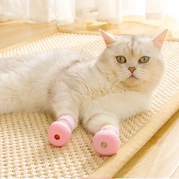 Cat Claw Cover Anti-biting Bath Washing Nails Cover 4pcs for Pet Cat Paw Protector Anti-Scratch Cat Shoes Boots Pet Supplies
Cat Claw Cover Anti-biting Bath Washing Nails Cover 4pcs for Pet Cat Paw Protector Anti-Scratch Cat Shoes Boots Pet Supplies